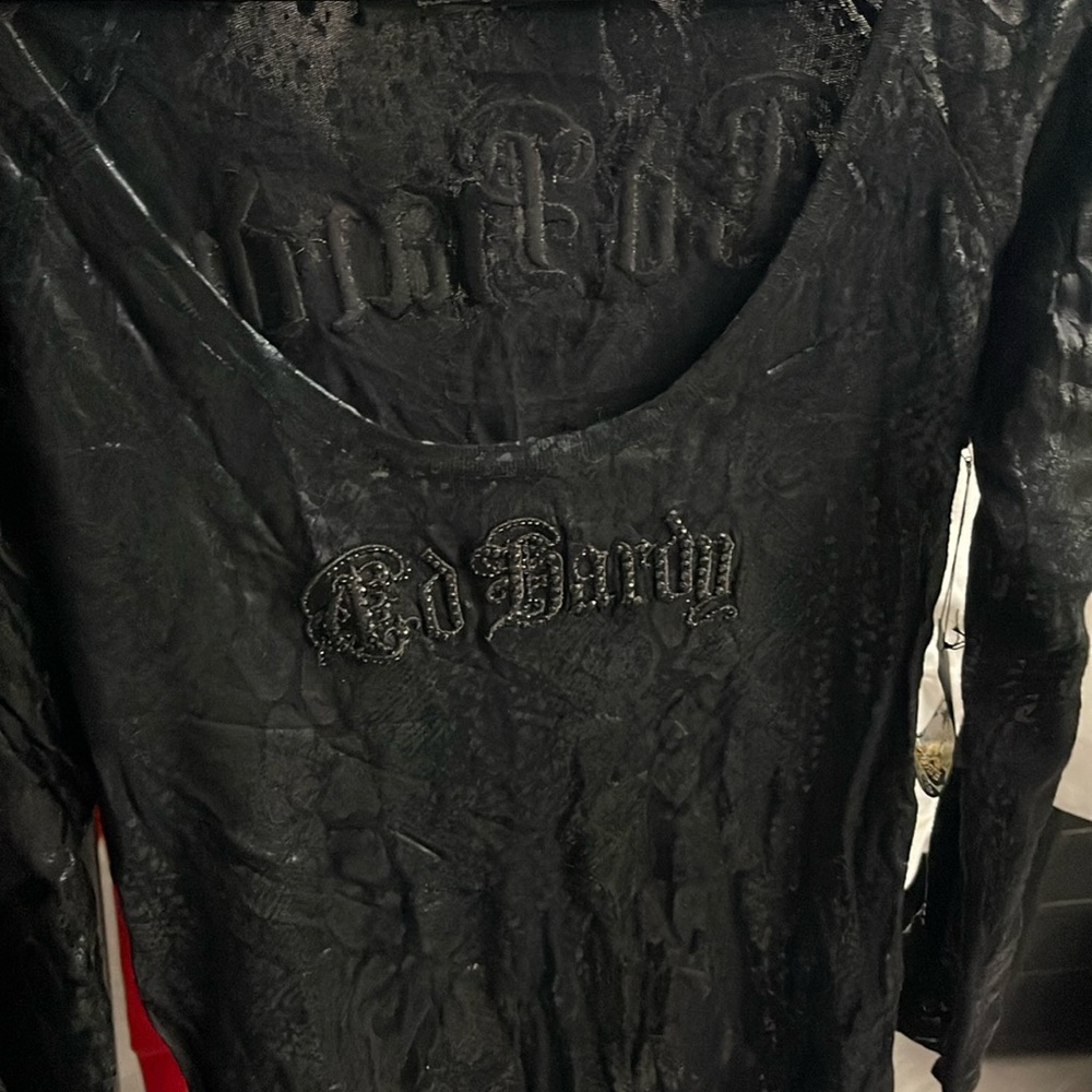 Ed hardy black mid dress